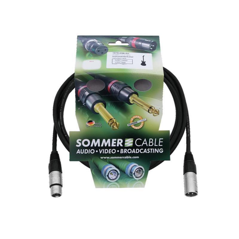 SOMMER CABLE XLR cable 3pin 3m bk Neutrik