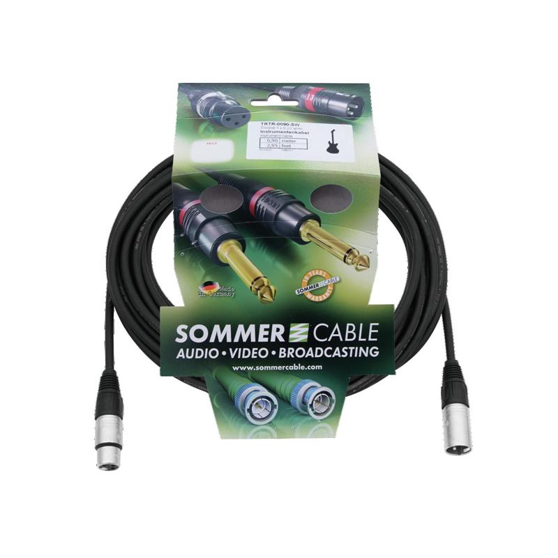 SOMMER CABLE XLR cable 3pin 10m bk Neutrik