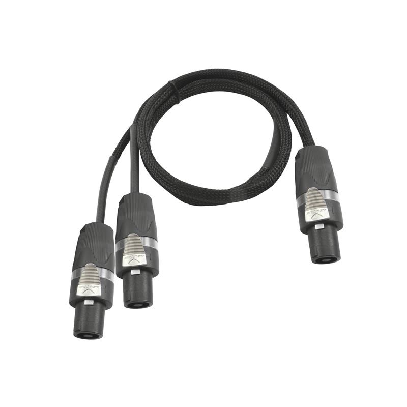 SOMMER CABLE Adaptercable Speakon/2xSpeakon 1m bk