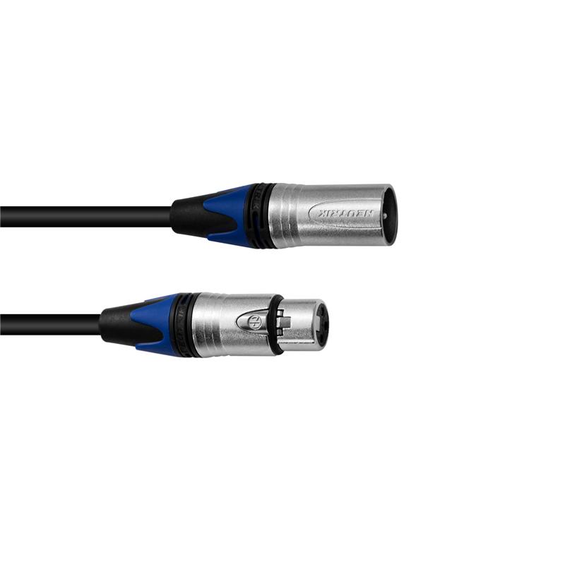 PSSO XLR cable COL 3pin 5m bk Neutrik