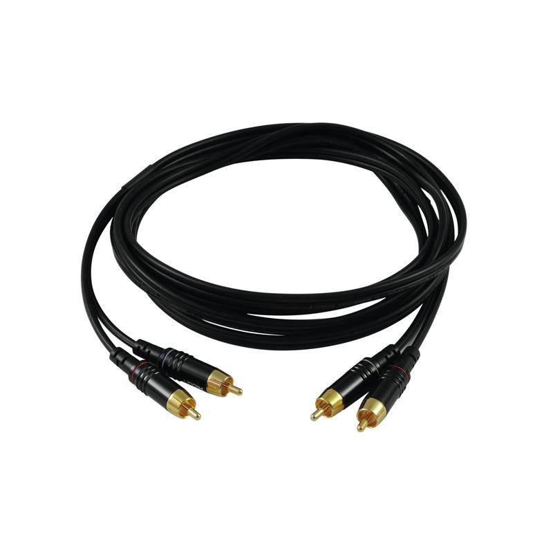 SOMMER CABLE RCA cable 2x2 0.5m bk Hicon