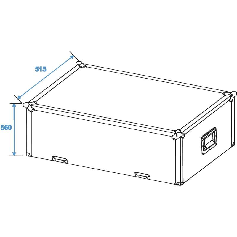 ROADINGER Flightcase 2x PAS-215