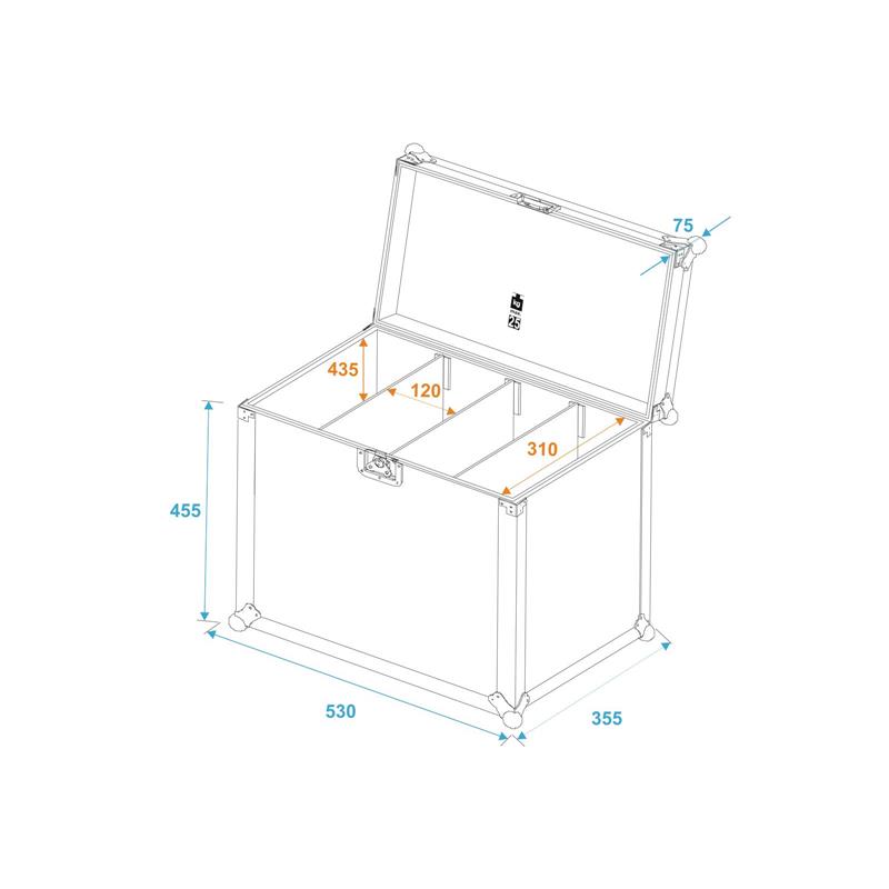 ROADINGER Flightcase 4x SLS Size L