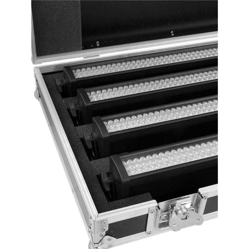 ROADINGER Flightcase 4x LED BAR-252 RGB