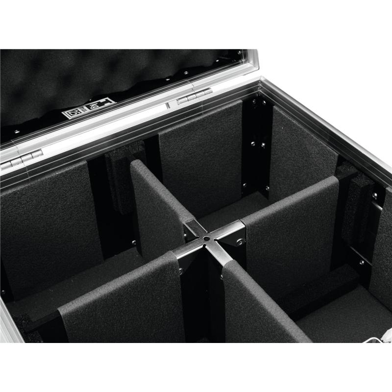 ROADINGER Flightcase 4x AKKU UP-4