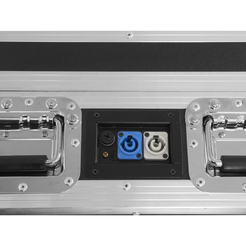 ROADINGER Flightcase 4x AKKU BAR-6 Glow QCL Flex QuickDMX with c