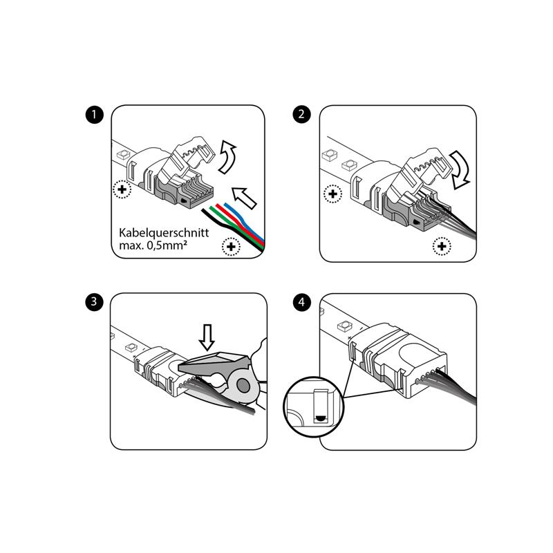 EUROLITE LED Strip felxible Connector 2Pin 8mm