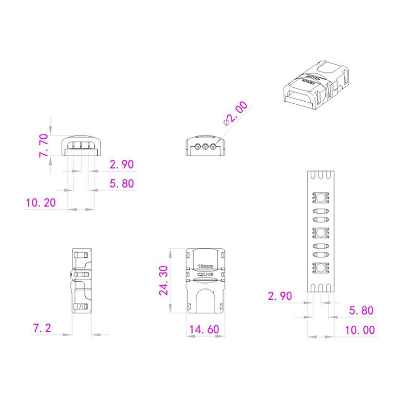 EUROLITE LED Strip Power Contact 3Pin 10mm