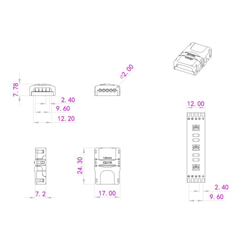 EUROLITE LED Strip flexible Connector 5Pin 12mm