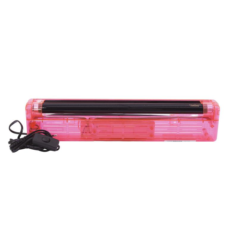 EUROLITE UV tube complete fixture 45cm 15W ABS red