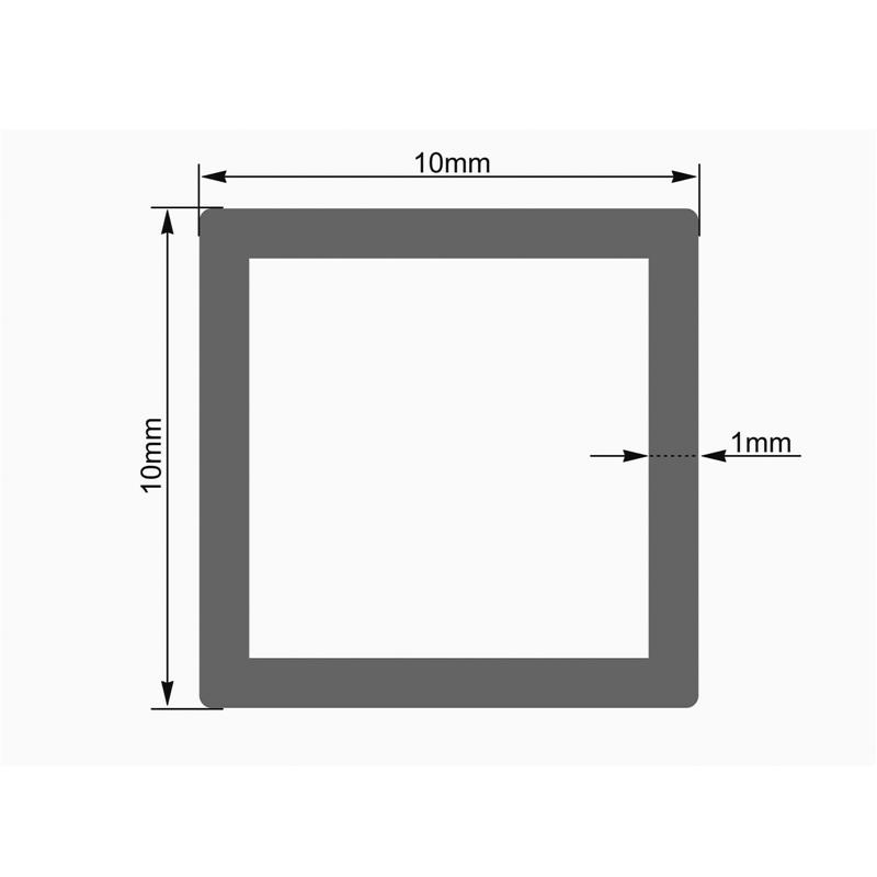 EUROLITE Tubing 10x10mm clear 2m