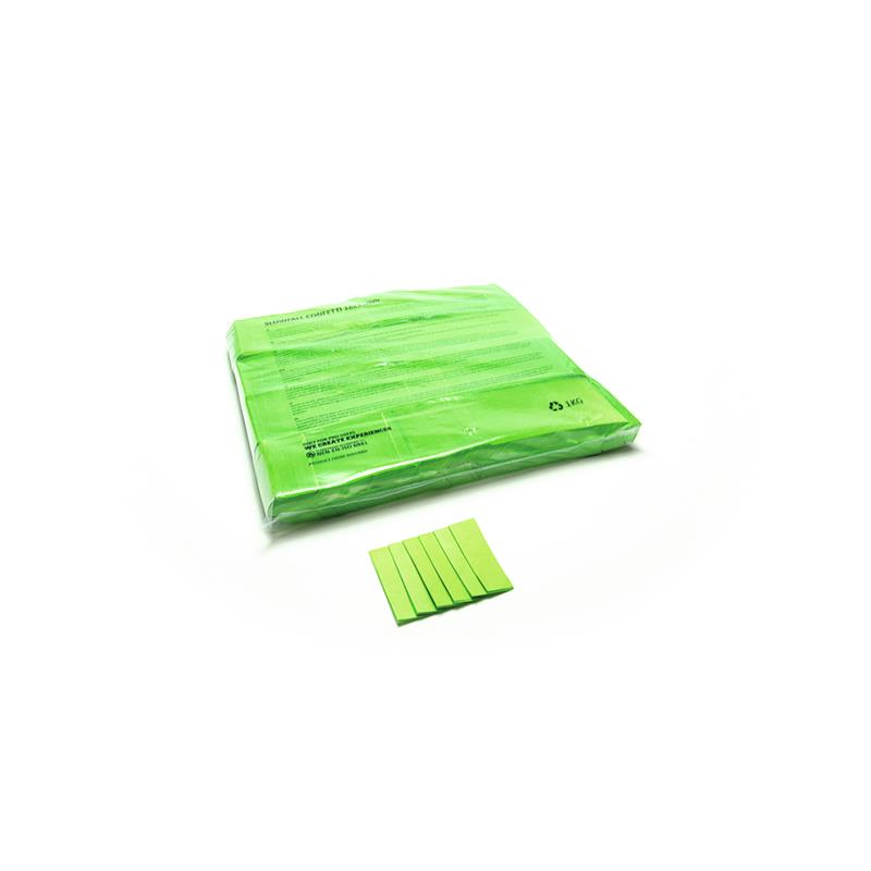 TCM FX Slowfall Confetti rectangular 55x18mm, light green, 1kg