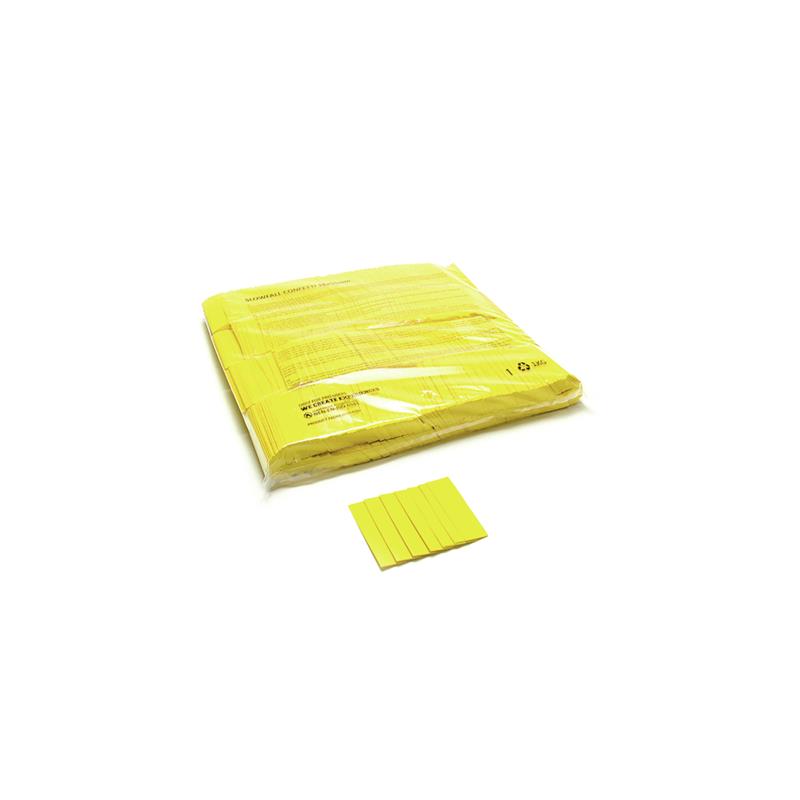 TCM FX Slowfall Confetti rectangular 55x18mm, yellow, 1kg