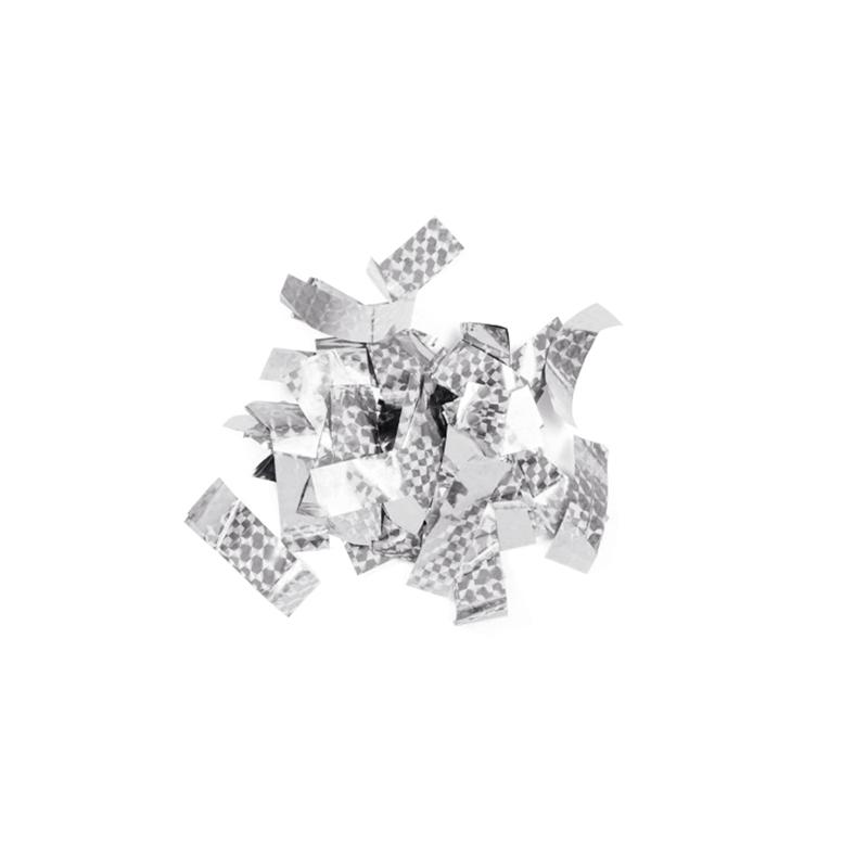 TCM FX Metallic Confetti rectangular 55x18mm, silver, laser effe