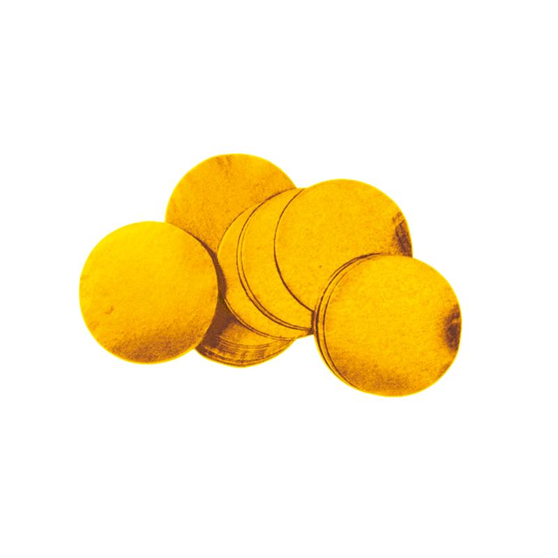 TCM FX Metallic Confetti round 55x55mm, gold, 1kg