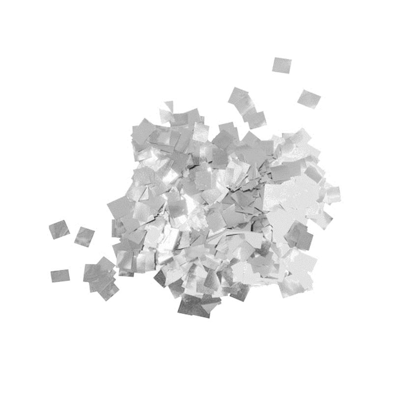 TCM FX Metallic Confetti Raindrops 6x6mm, silver, 1kg