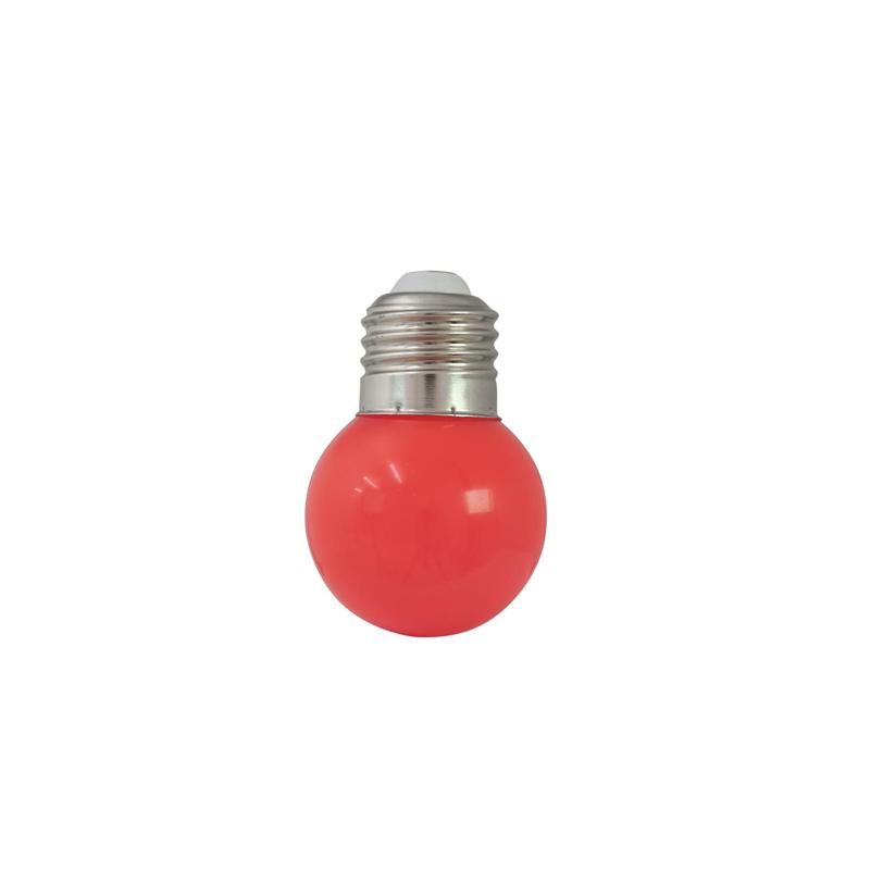 LED Žarnica OMNILUX G45 230V 1W E-28 rdeča