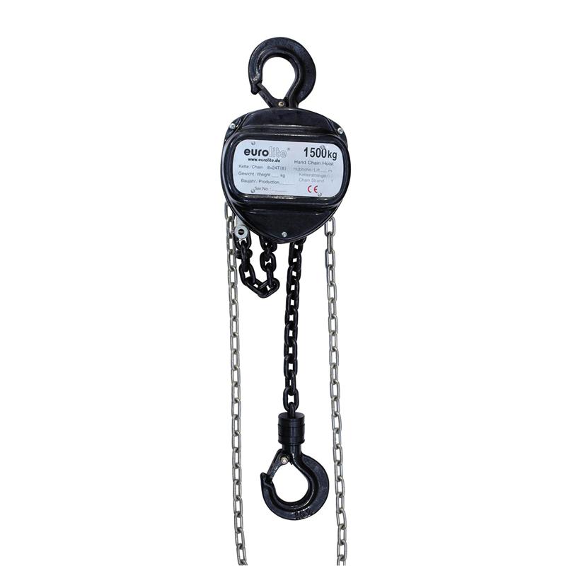 EUROLITE Chain Hoist 10M/1.5T black