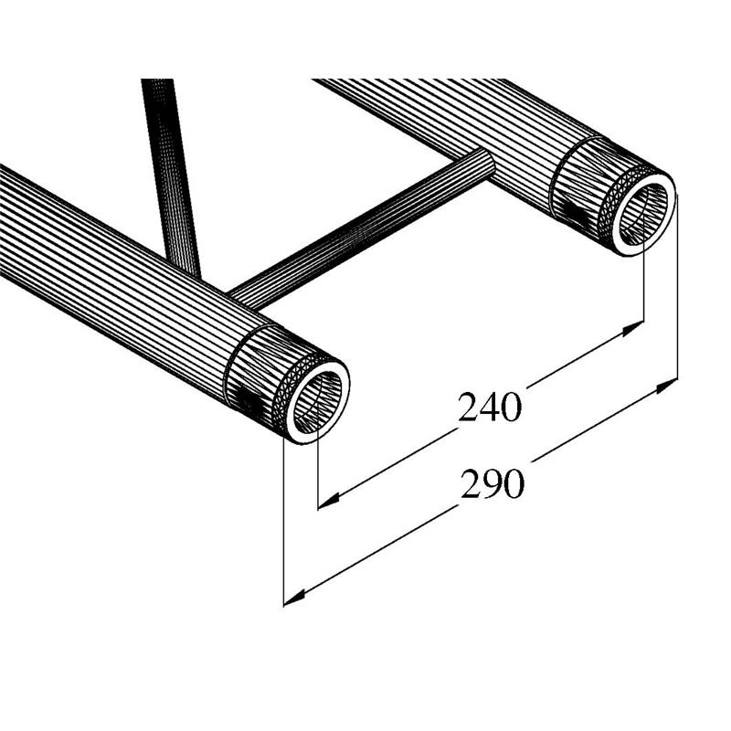 ALUTRUSS BILOCK BQ2-710 2-way Cross Beam