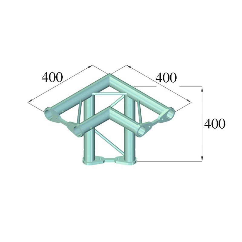 ALUTRUSS BISYSTEM PH-31 3-way corner 90° horiz.