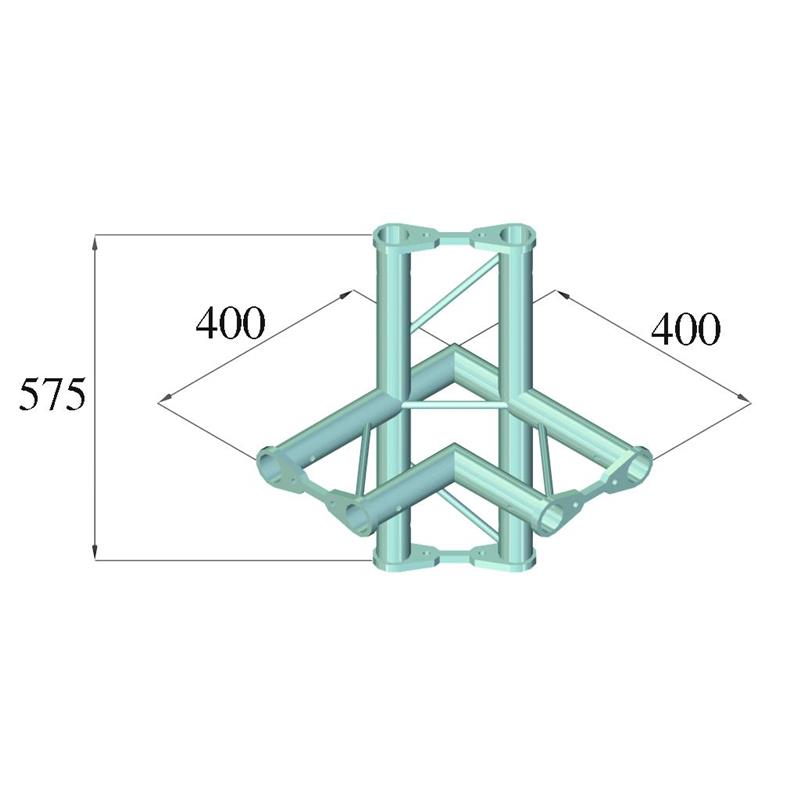 ALUTRUSS BISYSTEM PH-44 4-way corner horizontal