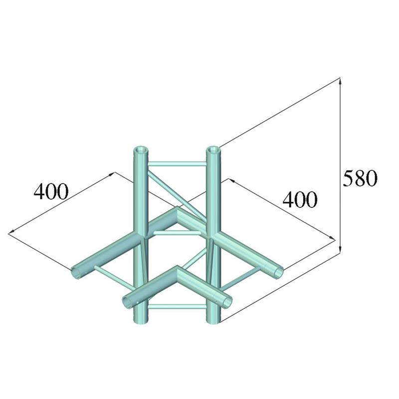 ALUTRUSS DECOLOCK DQ2-PAC44H 4-way Corner