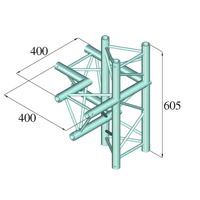 ALUTRUSS DECOLOCK DQ3-PAC45 4-Way Corner right