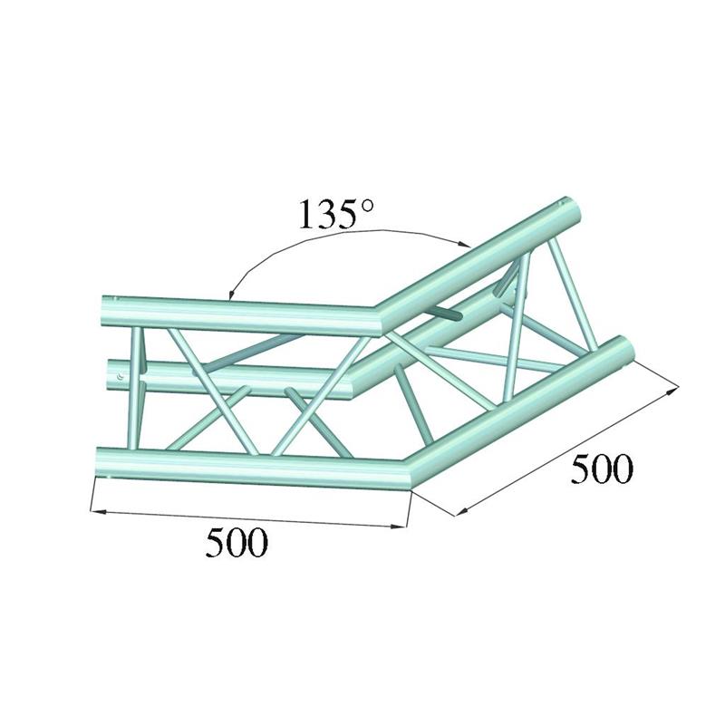 2-smerni kotnik 135° ALUTRUSS TRILOCK 6082AC-23