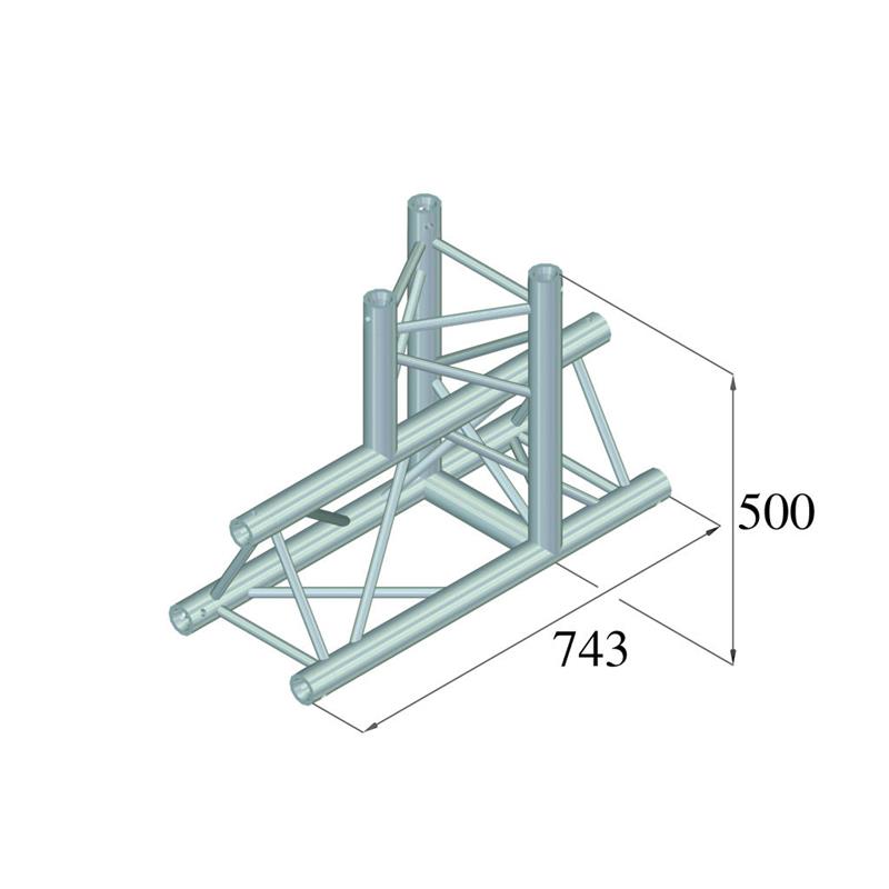 3-smerni T-del ALUTRUSS TRILOCK 6082AT-37