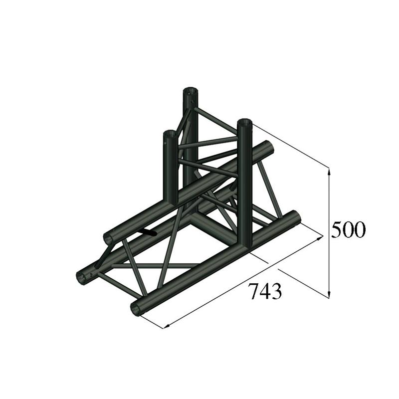 ALUTRUSS TRILOCK S-PAT-37 3-Way T-Piece