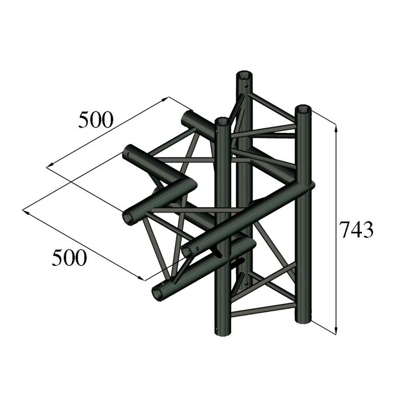 ALUTRUSS TRILOCK S-PAC-44 4-Way Piece \/ left