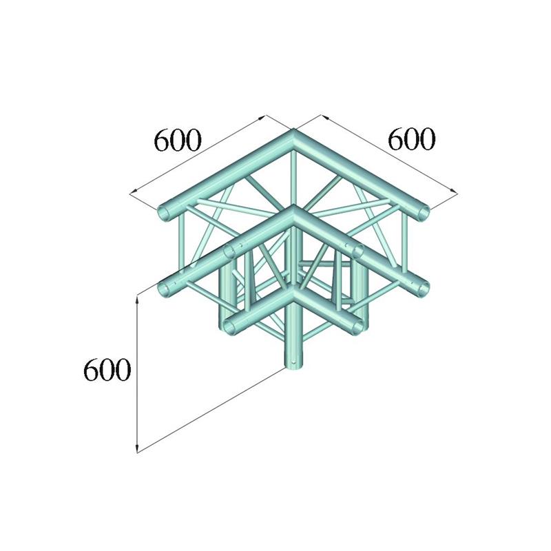 ALUTRUSS QUADLOCK TQ390-QQL30 3-Way-Corner 90°