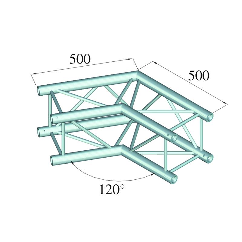 ALUTRUSS QUADLOCK S6082C-22 2-Way Corner 120°