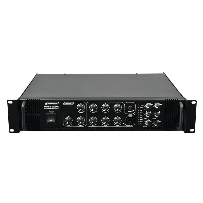 OMNITRONIC MPVZ-250.6 PA Mixing Amplifier