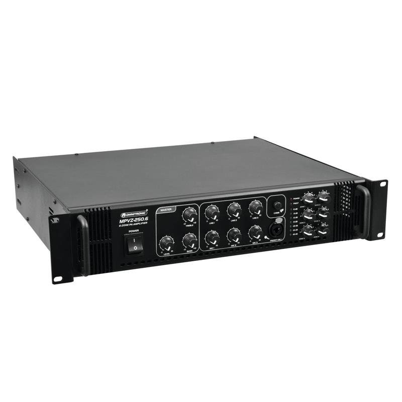 OMNITRONIC MPVZ-250.6 PA Mixing Amplifier