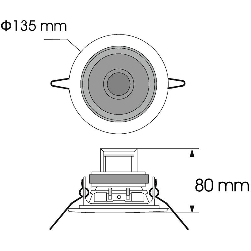 OMNITRONIC CS-4W Ceiling Speaker white