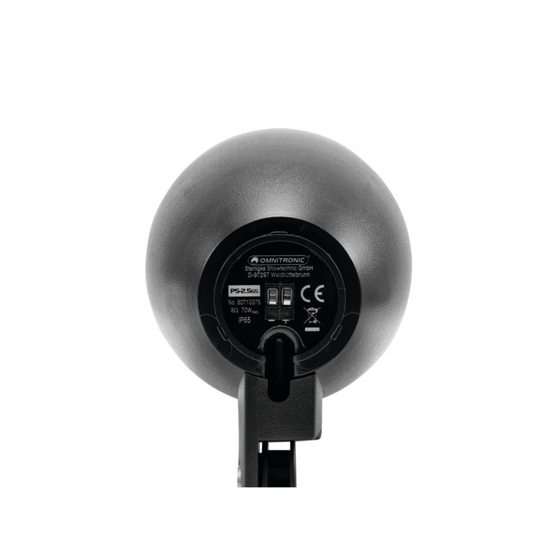 OMNITRONIC PS-2.5GS Projector Speaker, black, 2x