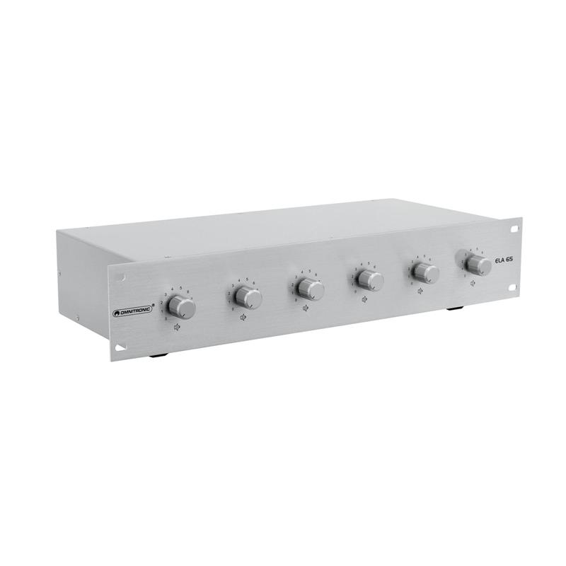 OMNITRONIC PA 6-zone stereo vol cont10W sil