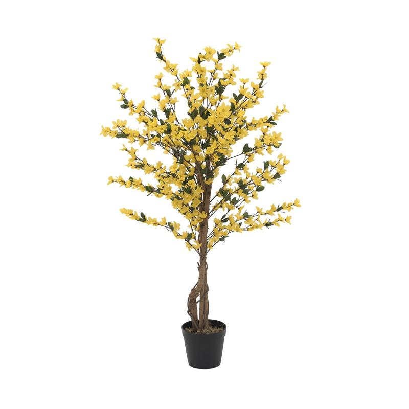 Forsythia drevo s 4 debla rumeno 120 cm EUROPALMS