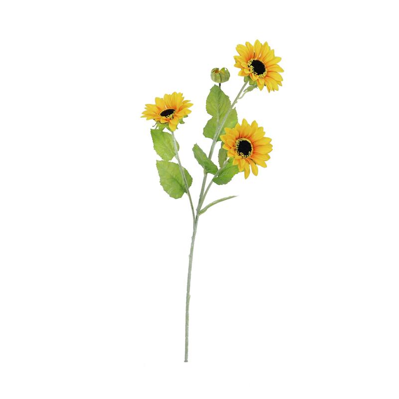 EUROPALMS Sunflower Branch x 3, 70cm
