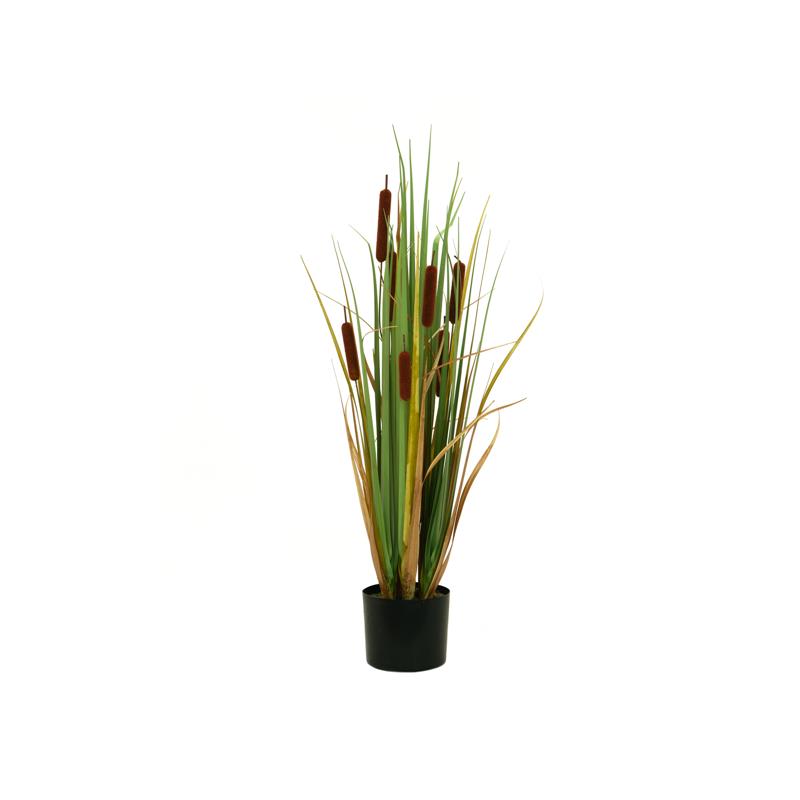 EUROPALMS Bulrush, artificial plant 90cm