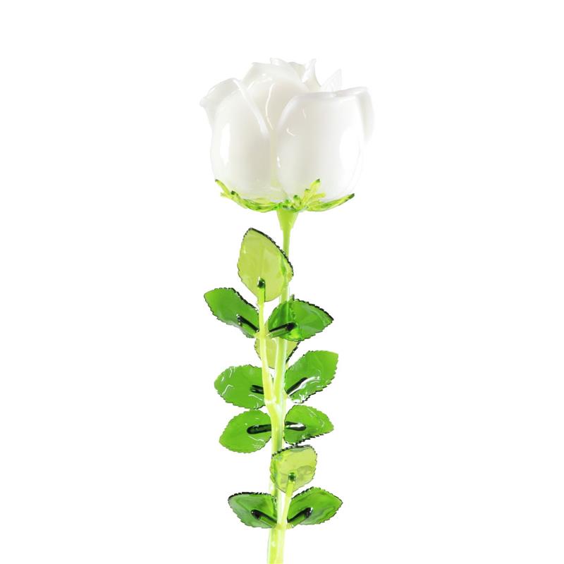 EUROPALMS Crystal rose, white 81cm 12x