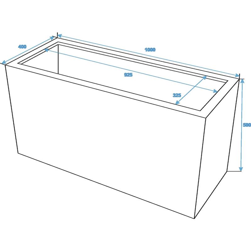 EUROPALMS LEICHTSIN CUBE-50, shiny-white