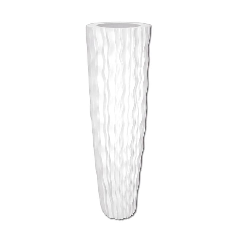 EUROPALMS Design pot LAMELLA-140, white