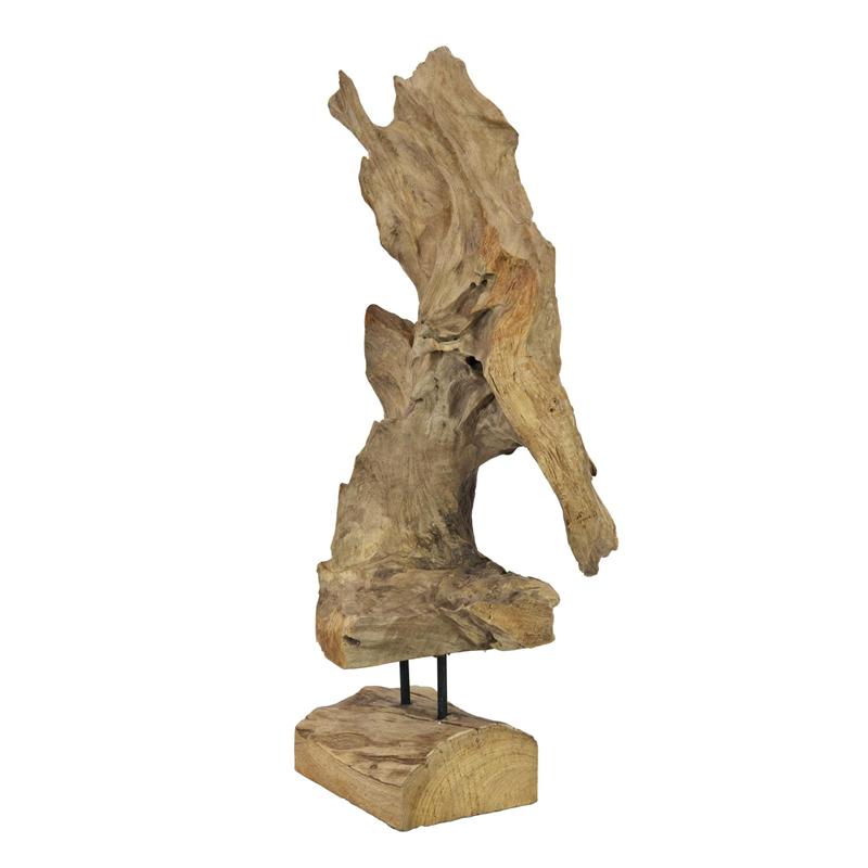 EUROPALMS Natural wood sculpture 60cm