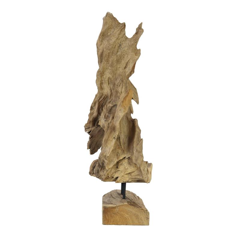 EUROPALMS Natural wood sculpture 60cm