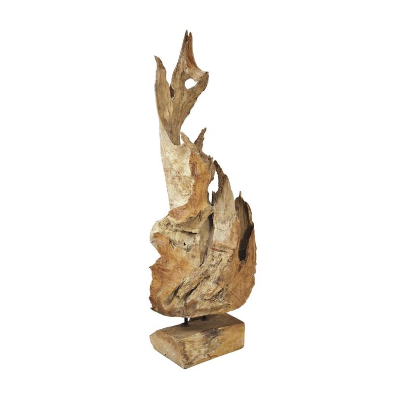 EUROPALMS Natural wood sculpture 160cm