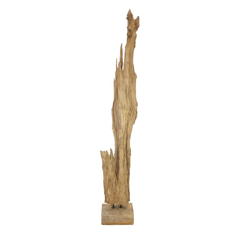 EUROPALMS Natural wood sculpture, slim 190cm