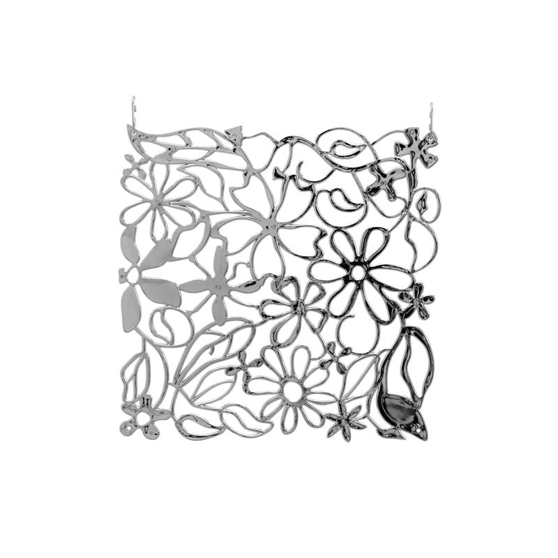 EUROPALMS Room Divider Flower silver 4x