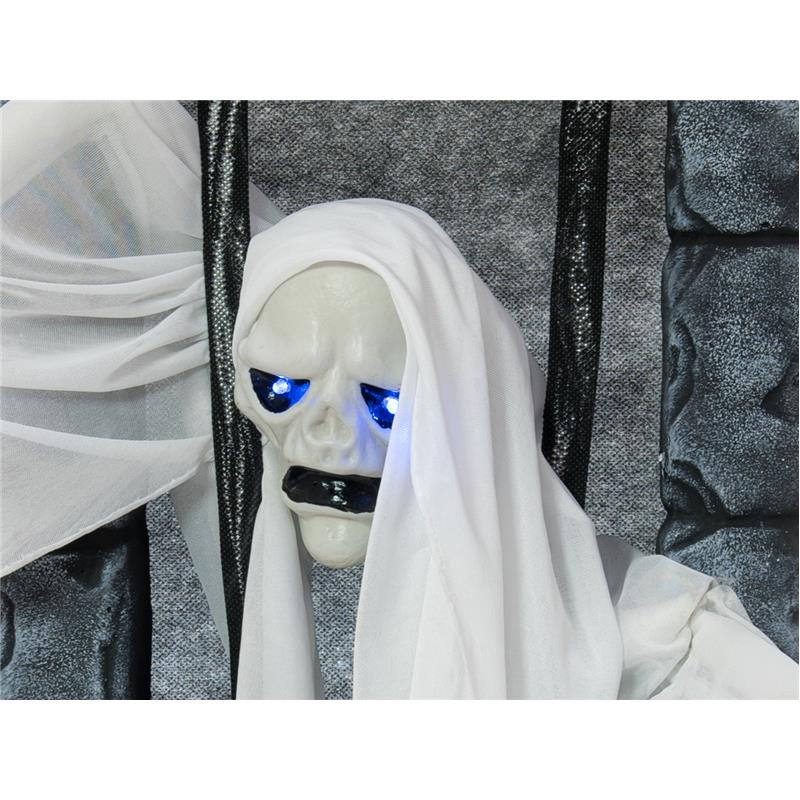 Halloween Figura Ghost v zaporu 46cm EUROPALMS